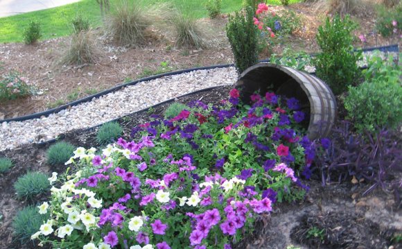 Flower beds, Beds and Trees on