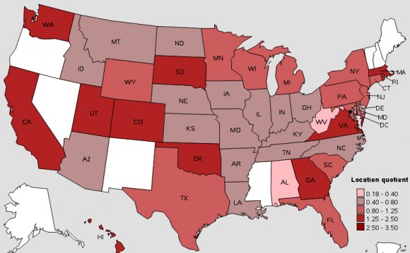 States with the highest