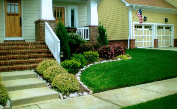 Simple landscaping like adding