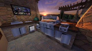 3D Professional Landscape Design Software Outdoor Kitchen