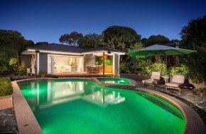 contemporary pool house design ideas beach style pool decor