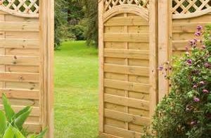 delightful wood garden gate designs #1: Wooden Garden Fences and Gates
