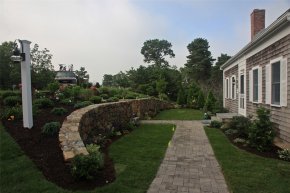 Front Retaining Wall Swimming Pool Elaine M. Johnson Landscape Design Centerville, MA