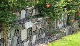 gabion retaining wall garden landscaping ideas