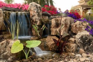 how to build a pondless waterfall garden landscaping water feature
