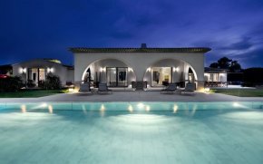 luxury pools with waterfalls contemporary pool house design ideas