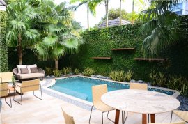 Small, Pool, Splash Pool Swimming Pool Lewis Aqui Landscape + Architectural Design, LLC. Miami, FL