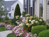 Landscaping ideas for front yard flower Beds